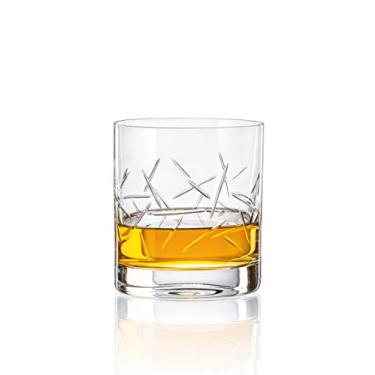 Imagem de Barski Copo de vidro - Old Fashioned - Copos de uísque - Classic Lowball - Conjunto de 4 copos - Vidro de rochas - Bourbon - Scotch - Whisky - Cocktails - Conhaque - 340 g - Feito na Europa