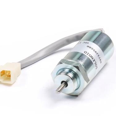 Imagem de ZACHAGER Válvula solenoide de desligamento de combustível 897329-5680 185206401 MV1-18 para Hitachi MV2-40 EX4U EX40U EX58 ZX40U Isuzu 3LD1 3LD2 4LE1 Kobelco SK75-8 Diesel Engine 1222 V