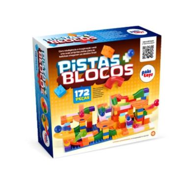 Imagem de Jogo Construtor Pistas e Blocos de Montar Paki Toys