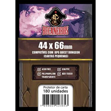 Imagem de BUCANEIROS Sleeve Customizado para RPG Quest - Dungeon (Cartas pequenas - 44 x 66,5) - PP Transparente - 180 unidades