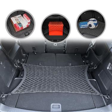 Imagem de Rede de carga de porta-malas estilo piso para Ford Explorer Base ST XLT Limited 2020 - 2022 - Acessórios para carro - Organizadores e armazenamento de porta-malas premium - Rede de carga para SUV - Organizador de transportadoras de veículos para Ford Explorer