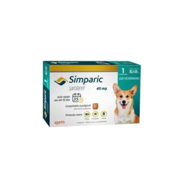 Imagem de Antipulgas Simparic, 40 mg para cães 10,1 a 20 kg - 1 COMPRIMIDO
