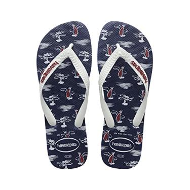 Imagem de Chinelo, Havaianas, Top Nautical, Masculino, Marinho/Branco/Branco, 37/38