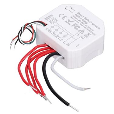 Imagem de Mini Interruptor de relé Inteligente, Módulo de Interruptor de Temporizador de Controle Remoto de Aplicativo Doméstico, Módulo de Luz de Interruptor de 4 Gangues, Caixa de
