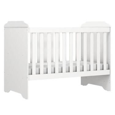 Imagem de Berço Americano Mini Cama Mel Branco Brilho