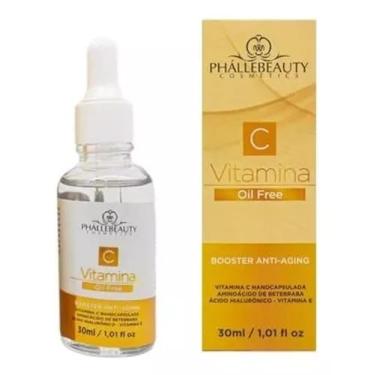 Imagem de Sérum Facial Vitamina C Booster Anti-Aging Phállebeauty – Hidratação Profunda, Redução de Linhas e Rugas, Clareamento e Uniformização da Pele