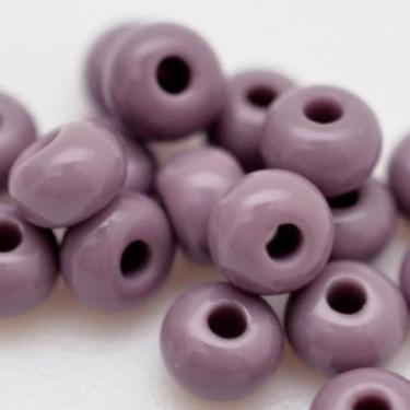Imagem de Miçanga Canjicão 2/0=6,1mm Preciosa Jablonex 50g Cores Leitosas Guias Brajás Colares Pulseiras Umbanda e Candomblé (Roxo (23020))