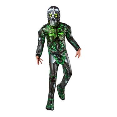 Imagem de Rubie's Child's Forum Novelties Light Up Green Cyborg Costume Jumpsuit and Mask, As Shown, Large