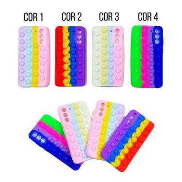 Imagem de Capa Case Capinha Silicone Bolha Samsung Galaxy S21 FE 6.4 Anti Stress