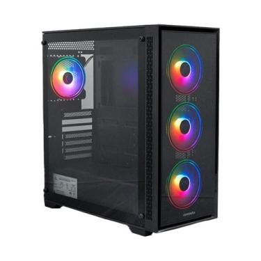 Imagem de Gabinete Gamer Concórdia Monster 4 fans ARGB Fonte 500w 80 Plus Bronze