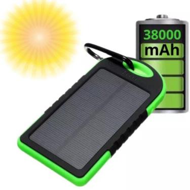 Imagem de Carregador Portátil Solar e USB 38.000mah Resistente à Água - Wcan