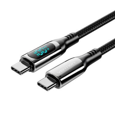 Imagem de Cabo Usb Tipo C 100W 5A Samsung S21 S20 S10 S9 Note 20 A50 - Vention