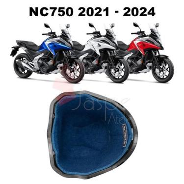 Imagem de Forração Honda NC 750X 2023 Baú Forro Azul Scooter Acessório - Jaspe A
