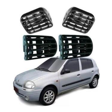 Imagem de Difusor De Ar Lateral E Central Renault Clio Sedan 2000 Diante Kit 4 p