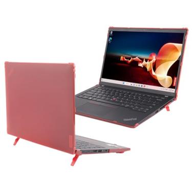 Imagem de mCover Capa rígida compatível apenas com Lenovo ThinkPad T14s Slim Gen 3/Gen 4 2023-2024 de 14 polegadas (com dobradiça de 180°, não serve para nenhum outro modelo Lenovo) - Vermelho