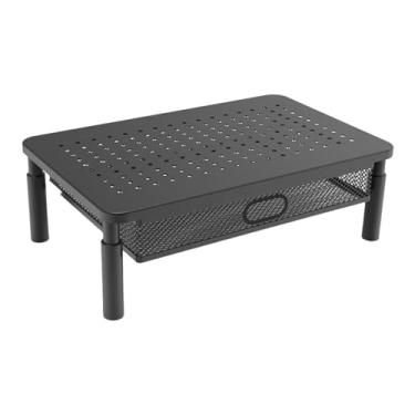 Imagem de BaotyJie Suporte para, suporte para laptop, suporte para notebook, portátil, 3 alturas ajustáveis com gaveta para impressora de PC, sofá escolar,