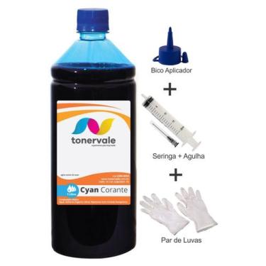 Imagem de Tinta Para Canon MG5210 CLI-126 Cyano 1 Litro Linha Platinum - Toner V