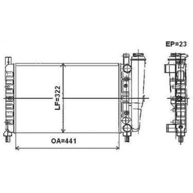 Imagem de Radiador Uno 2001 a 2012 Valeo 732965R