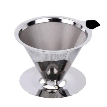 Imagem de Mini Filtro Coador Café Inox Reutilizável Sem Uso De Papel - Top Chef