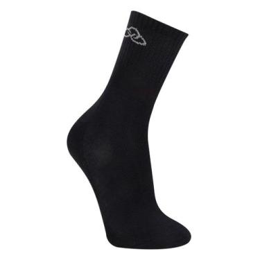 Imagem de Meia Olympikus Cano Médio Masculina, Preto, 39/44
