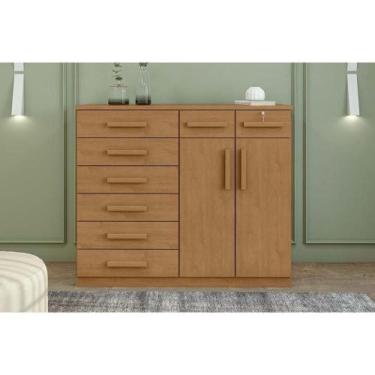 Imagem de Cômoda Casal Toronto New 2 Portas 8 Gavavetas Rovere - Lopas