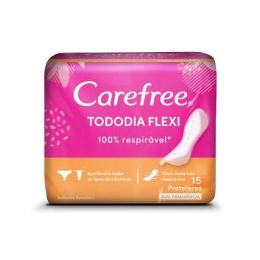 Imagem de Protetor Diário Carefree Todo Dia Flexi sem Perfume 15 Unidades