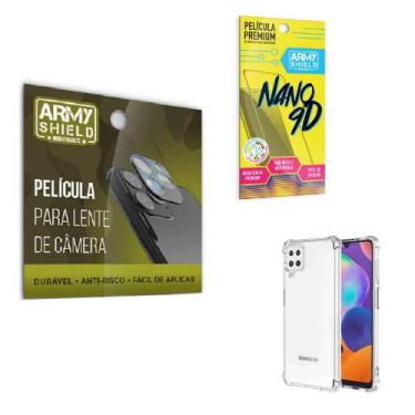 Imagem de Película de Camêra Samsung M62 Com Película de Cerâmica 9D e Capinha A