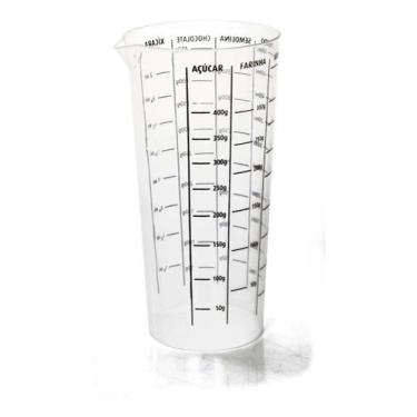 Imagem de Copo Plastico Medidor Dosador Receitas Graduado 500 Ml - Ana Decor