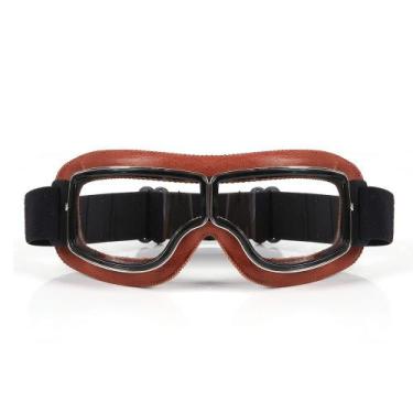 Imagem de Óculos Aviador Motociclista Retrô Vintage Capacete Custom Hd - ESPORTI