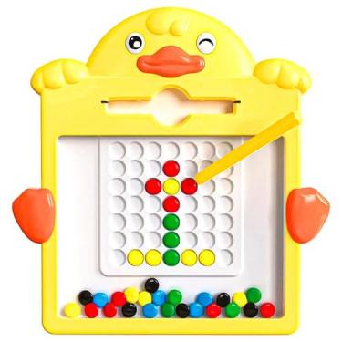 Imagem de Lousa Magnética Brinquedo Educativo Didático Patinho Criativo Dm Toys