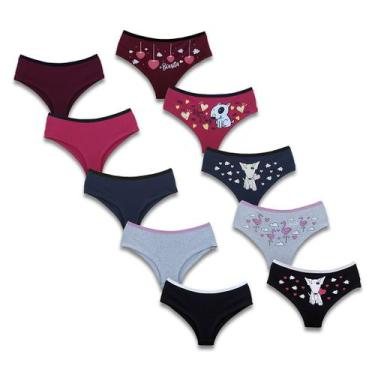 Imagem de Kit 10 tangas de  algodão calesson sula - Click Mais Bonita, Preto, G