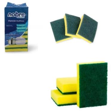 Imagem de Esponjas Buchas Multiuso De Limpeza Cozinha Prato Vasilha nobre lava p