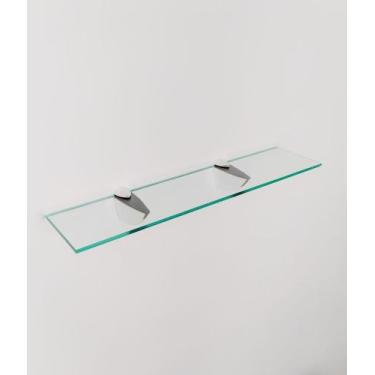 Imagem de Prateleira Quarto Vidro Incolor Luxo 50x15 Inova Decor