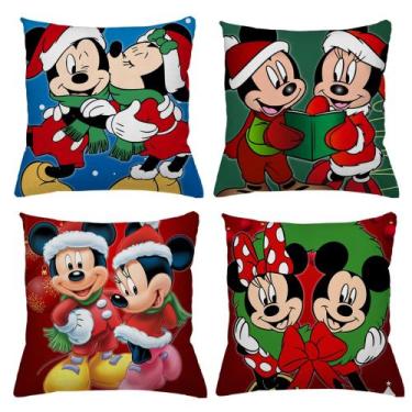 Imagem de Kit 4 Capas de Almofadas Natalinas Decoração - Gabi Flor Confecções, N