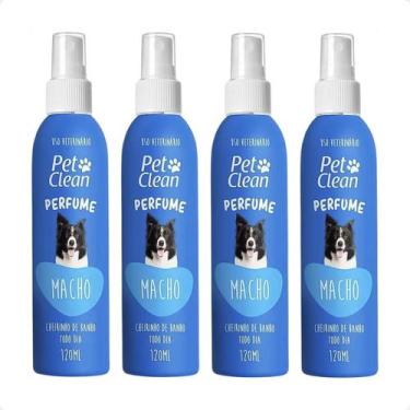 Imagem de Combo 4 Perfume Pet Clean Cães e Gatos Machos - 120ml