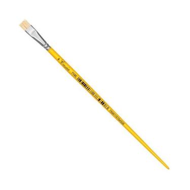 Imagem de Pincel cassia escolar 715c chato cerdas brancas - Pincéis Cassia, 14