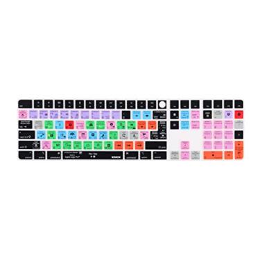 Imagem de XSKN Capa de silicone para teclado Logic Pro para Apple iMac M1 lançado em 2021 61.0 cm Magic Keyboard com Touch ID e teclado numérico A2520 - Layout da UE e EUA (não combina com outros modelos)