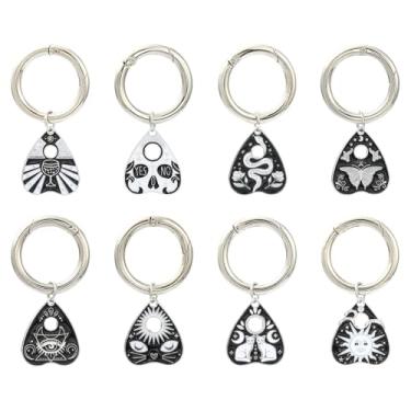 Imagem de LiQunSweet Estilos mistos gótico animal tema inseto liga pingente de sapato pingente esqueleto caveira com anéis de portão de mola para joias DIY artesanato chaveiro bota decoração bolsa, Sem Pedra