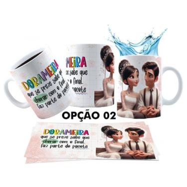 Imagem de Caneca 325ml Dorama Dorameira Currículo da Dorameira K-Drama - LARANJA