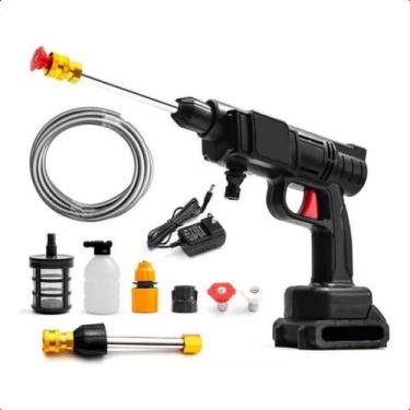 Imagem de Lavadora Alta Pressão Portátil Regador Lava-Jato Bateria 21V - It Blue