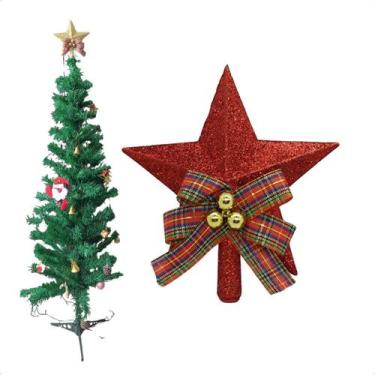 Imagem de Enfeite Natalino Estrela Ponteira Para Arvore de Natal Belem - Zein Na