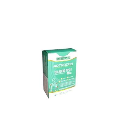 Imagem de Artrocon Colágeno Tipo II 40mg, Suplemento Alimentar com Cálcio, Magnésio, Vitamina D3 e K2, 60 Cápsulas