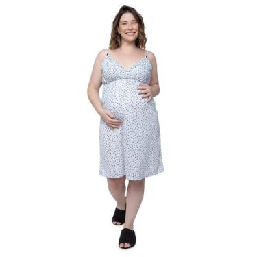 Imagem de Camisola de Alcinha Linda Gestante Coração Gestante e Pós Parto, G, Ci