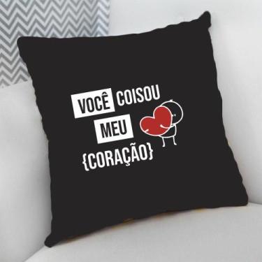 Imagem de Almofada Decorativa Cheia c/ Zíper 40x40 Presente Você coisou meu Cora