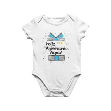 Imagem de Body Do Bebê Feliz Aniversário Papai Branca - Del France, P