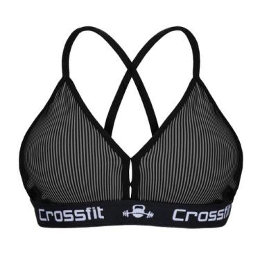 Imagem de Kit 5 Top Strappy Esportivo Feminino Abertura nas costas Fitness - Bel