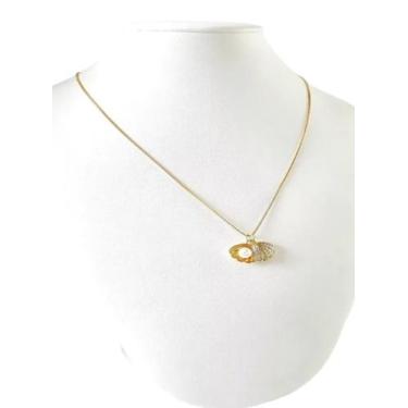 Imagem de Cordão Feminino 1mm Concha - Banhado a Ouro 18k - ToJoia18k