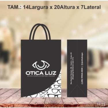 Imagem de Sacola em papel personalizada cores variadas - CASSIA PERSONALIZADOS