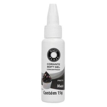 Imagem de Corante SoftGel - Preto - 15g - Mago