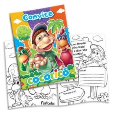 Imagem de Convite Aniversário Cocoricó Com 8 Regina - FESTCOLOR